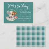 Carte D'accompagnement Demande de réservation | Baby shower Chien Chien (Devant / Derrière)