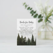 Carte D'accompagnement Demande de réservation Baby shower de forêt humide (Debout devant)