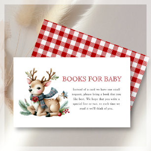 Carte D'accompagnement Demande de réservation   Baby shower de Noël Reind