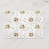 Carte D'accompagnement Demande de réservation| Baby shower des cerfs de f (Dos)