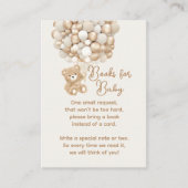 Carte D'accompagnement Demande de réservation Baby shower d'ours neutre p (Devant)