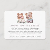 Carte D'accompagnement Demande de réservation | Baby shower Teddy Bear Tw (Devant)