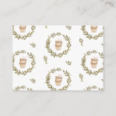 Carte D'accompagnement Demande de réservation | Boho Nursery Baby shower (Dos)