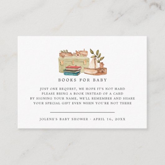 Carte D'accompagnement Demande de réservation | Boho Nursery Baby shower (Devant)