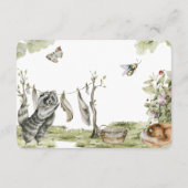 Carte D'accompagnement Demande de réservation | Bois Animaux de la forêt (Dos)