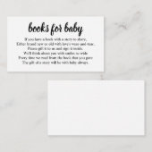 Carte D'accompagnement Demande de réservation de Baby shower de boîtier C (Devant / Derrière)