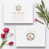 Carte D'accompagnement Demande de réservation de Baby shower de canard mo