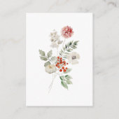 Carte D'accompagnement Demande de réservation de Baby shower de Chouette (Dos)