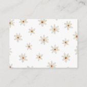 Carte D'accompagnement Demande de réservation de Baby shower de la marée (Dos)