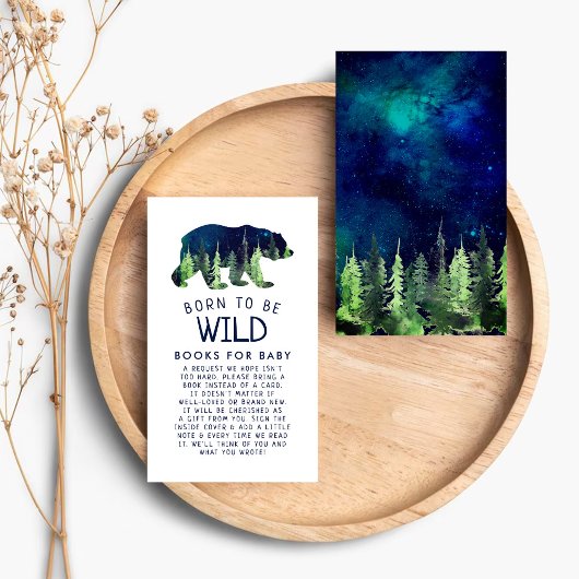 Carte D'accompagnement Demande de réservation de Baby shower de naissance