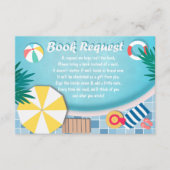 Carte D'accompagnement Demande de réservation de Baby shower d'été pour l (Devant)