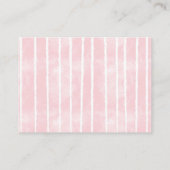 Carte D'accompagnement Demande de réservation de Baby shower rose de cerf (Dos)