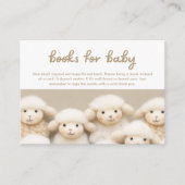 Carte D'accompagnement Demande de réservation de Baby shower Sheep Barn (Devant)