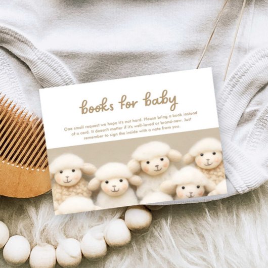 Carte D'accompagnement Demande de réservation de Baby shower Sheep Barn