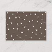 Carte D'accompagnement Demande de réservation de Baby showers de automne  (Dos)