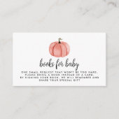 Carte D'accompagnement Demande de réservation de Citrouille rose aquarell (Devant)