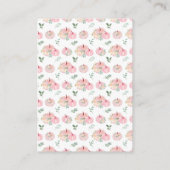 Carte D'accompagnement Demande de réservation de fleurs Citrouilles rose (Dos)