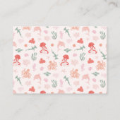 Carte D'accompagnement Demande de réservation de pieuvre rose (Dos)