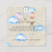 Carte D'accompagnement Demande de réservation | Insertion de Baby shower (Devant)