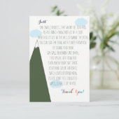 Carte D'accompagnement Demande de réservation | Laisser l'aventure commen (Debout devant)