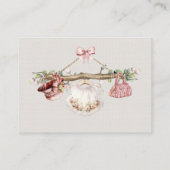 Carte D'accompagnement Demande de réservation ligne de vêtements fille ro (Dos)