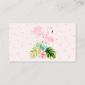 Carte D'accompagnement Demande de réservation PixDezines, Flamants roses  (Dos)