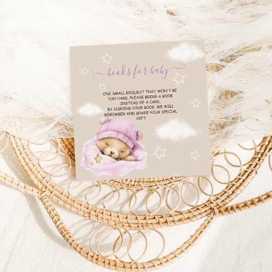 Carte D'accompagnement Demande de réservation porter nuages bébé fille do