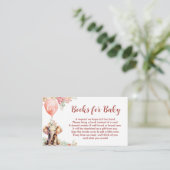 Carte D'accompagnement Demande de réservation pour bébé garçon automne él (Debout devant)