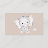 Carte D'accompagnement Demande de réservation pour le Baby shower bébé él (Dos)