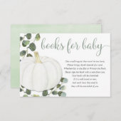 Carte D'accompagnement Demande de réservation pour un citrouille neutre d (Devant / Derrière)