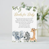 Carte D'accompagnement Demande de réservation Safari, zoo jungle animaux  (Debout devant)