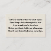 Carte D'accompagnement Demande De Réservation Sous La Mer (Dos)