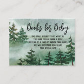 Carte D'accompagnement Demande de réservation Watercolor Baby shower bois (Devant)