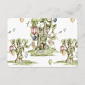 Carte D'accompagnement Demande de réservation | Woodland Circus Baby Anim (Dos)