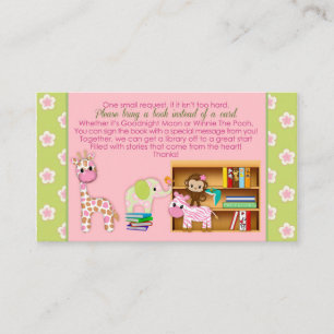 Carte D'accompagnement Demandes de livre de Jill de jungle au lieu d'une