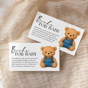 Carte D'accompagnement Denim Blue Jean Baby shower Livres pour bébé