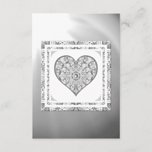 Carte D'accompagnement Dentelle Céramique gris (Devant)