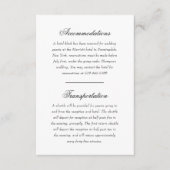 Carte D'accompagnement Dentelle délicate - Direction de script noir et or (Devant)