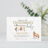 Carte D'accompagnement Dérby de petit pêcheur rustique Déchets de bébé (Debout devant)