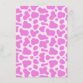 Carte D'accompagnement Dernier Rodéo Vachette Rose Jeu de Fête de Fiançai (Dos)