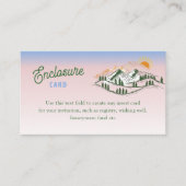 Carte D'accompagnement Dernier Toast Sur La Pente Ski Hiver BACH Week-end (Devant)