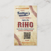 Carte D'accompagnement Dernière Chanture Avant La Bague ! Fête des mariée (Devant)