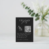 Carte D'accompagnement Des photos ! Photo, QR-Code, Mariage (Debout devant)