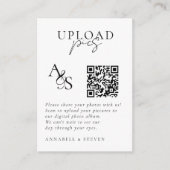 Carte D'accompagnement Des photos ! Photo, QR-Code, Mariage (Devant)
