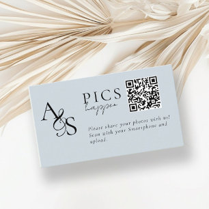 Carte D'accompagnement Des photos ! Photo, QR-Code, Mariage
