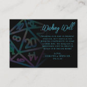 Carte D'accompagnement Dés RPG | Holo Imaginaire PnP Tabletop Wishing wel (Devant)