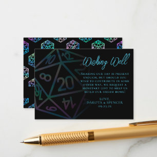 Carte D'accompagnement Dés RPG   Holo Imaginaire PnP Tabletop Wishing wel