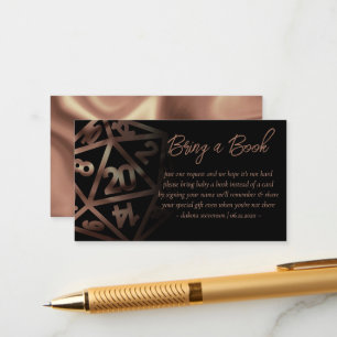 Carte D'accompagnement Dés RPG   Imaginaire Cuivre Demande de livres de t