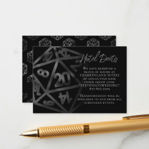 Carte D'accompagnement Dés RPG   Imaginaire Tabletop Gamer Hotel Détail