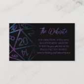 Carte D'accompagnement Dés RPG | Nebula Imaginaire Tabletop Gamer Website (Devant)